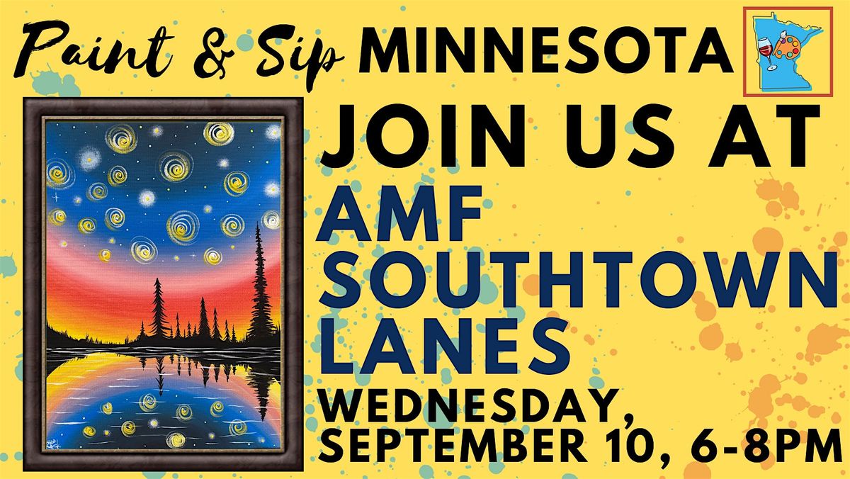 September 10 Paint & Sip at AMF Southtown Lanes, 10 September | Event in Bloomington | AllEvents