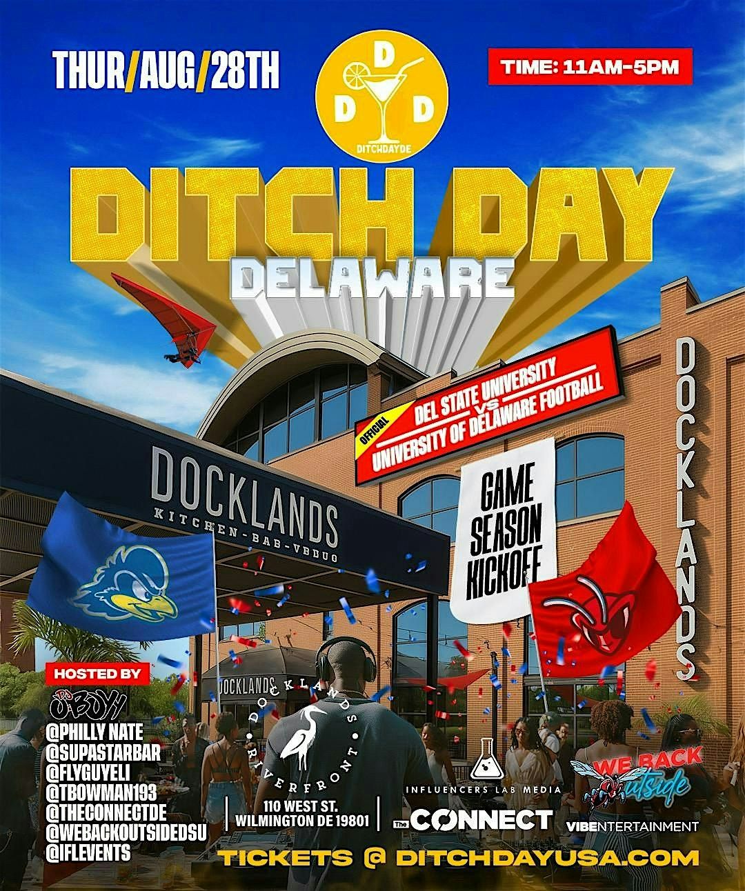 Ditch Day Delaware Ep. 1 (Del State Vs UD), 28 August | Event in Wilmington | AllEvents