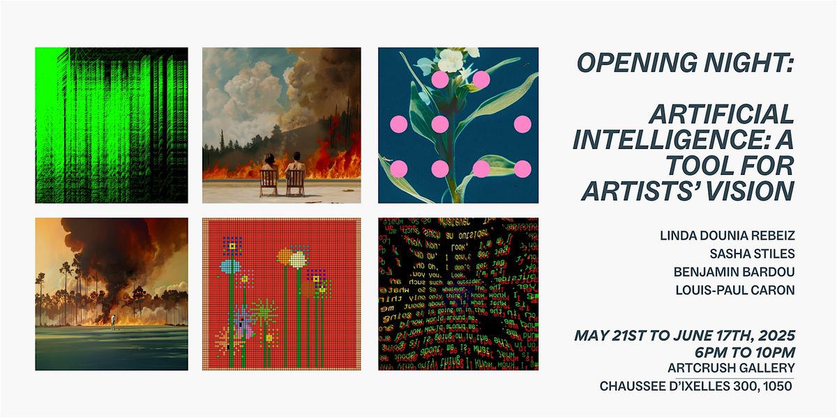 OPENING NIGHT: Artificial Intelligence: A Tool for Artists’ Vision, 21 May | Event in Ixelles | AllEvents