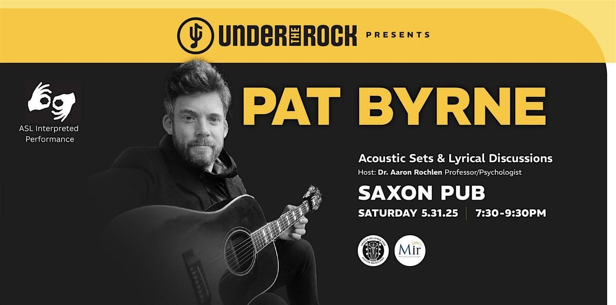 Under The Rock Presents: Pat Byrne, 31 May | Event in Austin | AllEvents