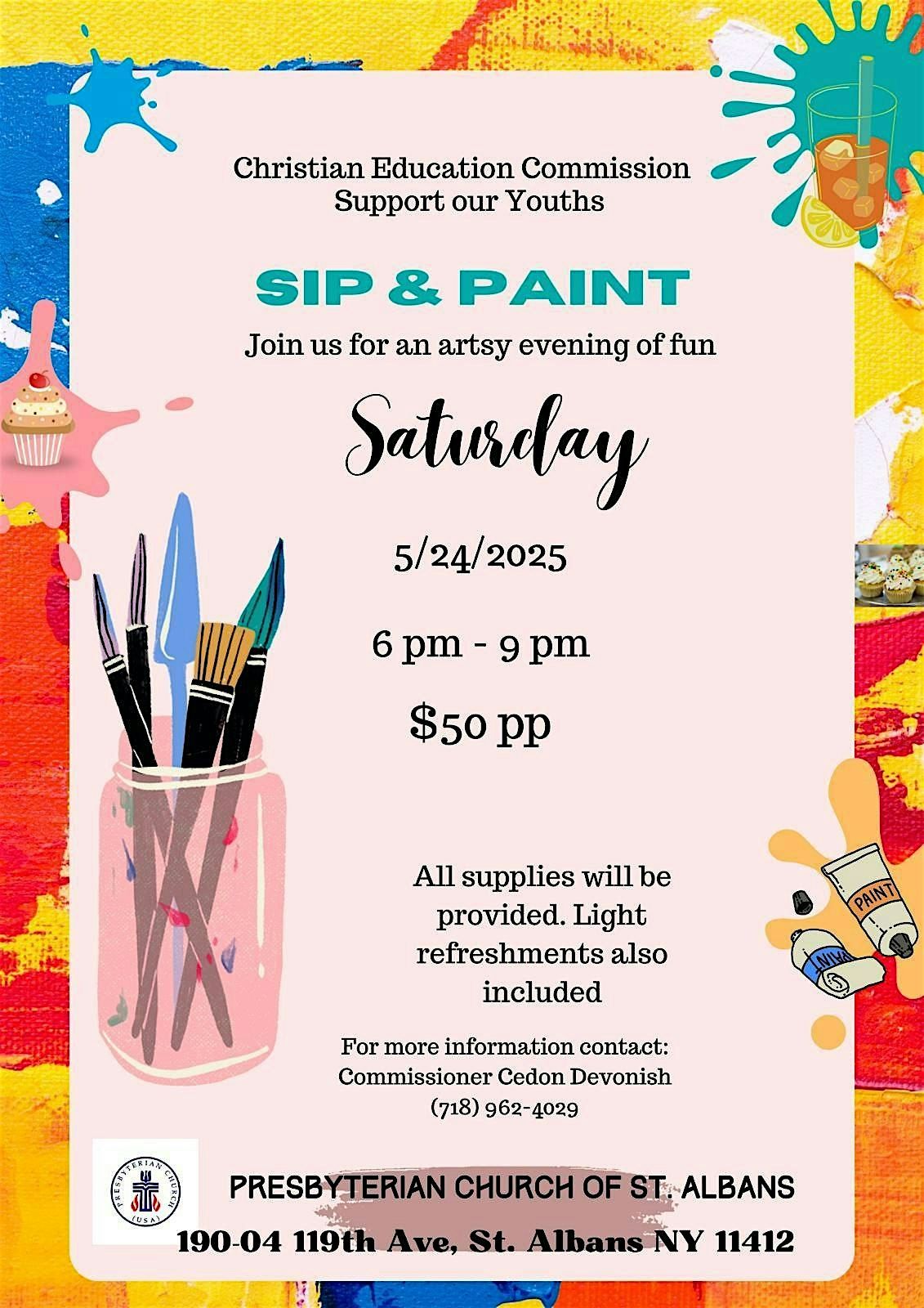 Paint and Sip, 24 May | Event in Queens | AllEvents