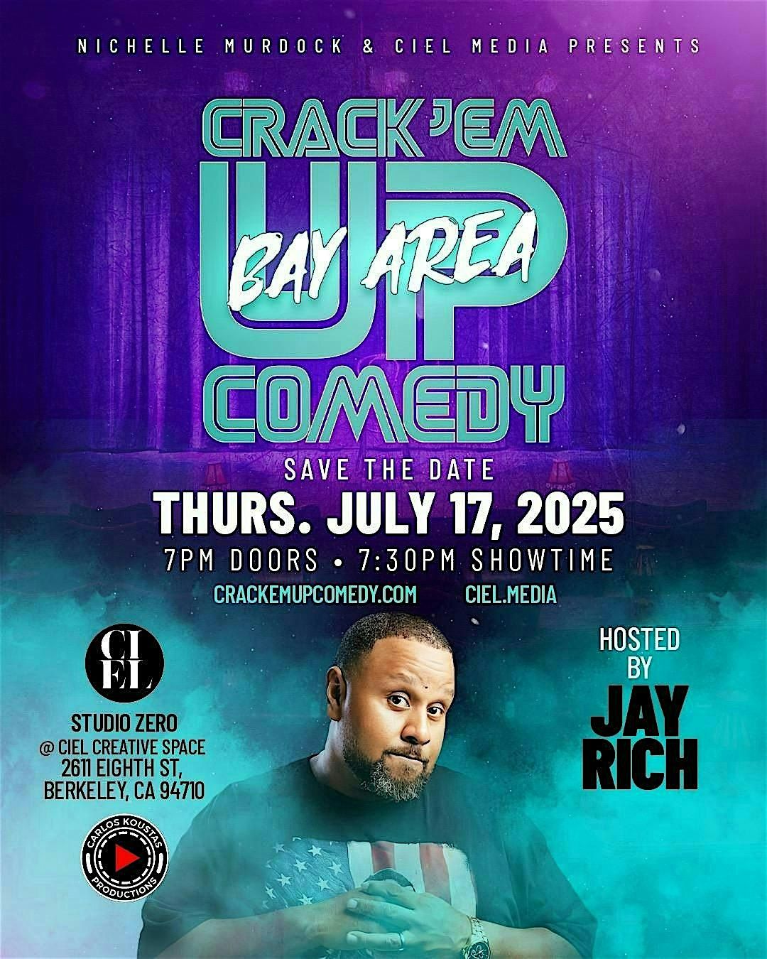 Crack'em Up  BayArea Comedy, 17 July | Event in Berkeley | AllEvents