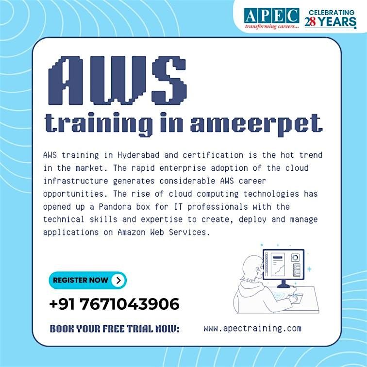 aws training in ameerpet, 17 May | Event in Hyderabad | AllEvents