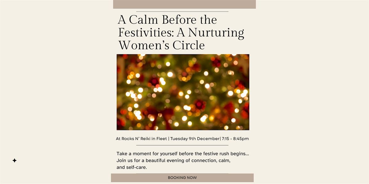 A Calm Before the Festivities: A Nurturing Women’s Circle, 9 December | Event in Fleet | AllEvents