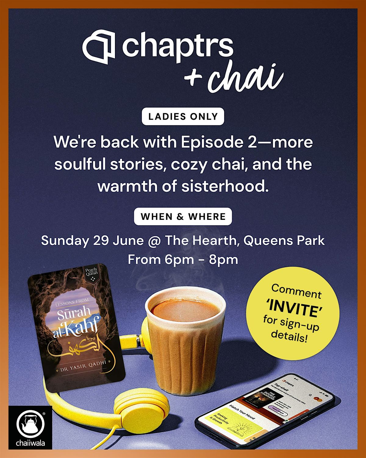 Chaptrs & Chai #2, 29 June | Event in London | AllEvents