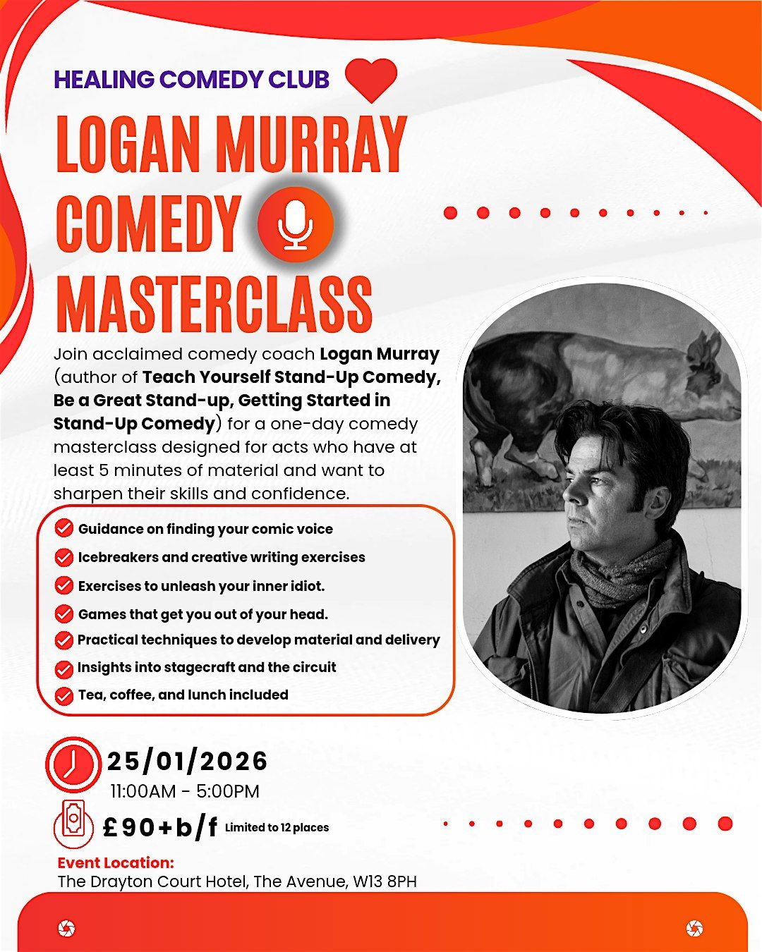 Logan Murray: Comedy Masterclass, 25 January | Event in London | AllEvents