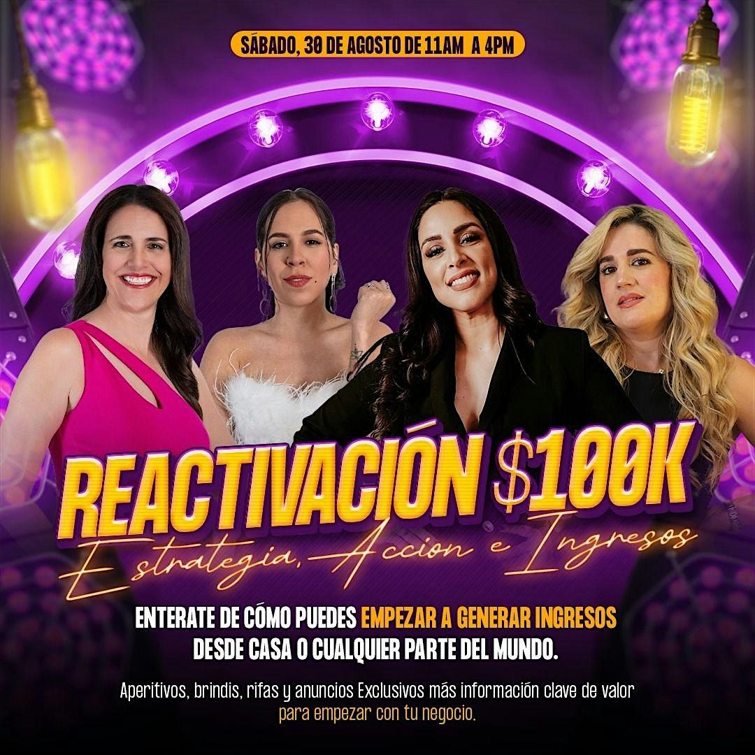 Reactivación  $100k: Genera ingresos desde  hoy, 30 August | Event in Jacksonville | AllEvents