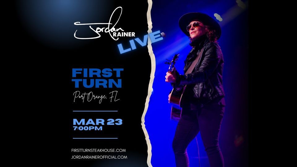 Jordan Rainer: The Straight Shot Tour, First Turn Port Orange, March 23 ...