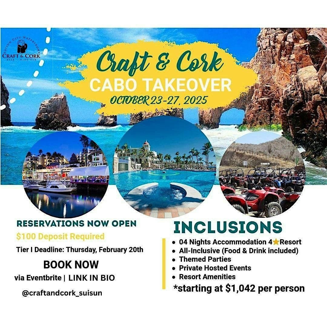 Craft & Cork Cabo Take Over, 23 October | AllEvents