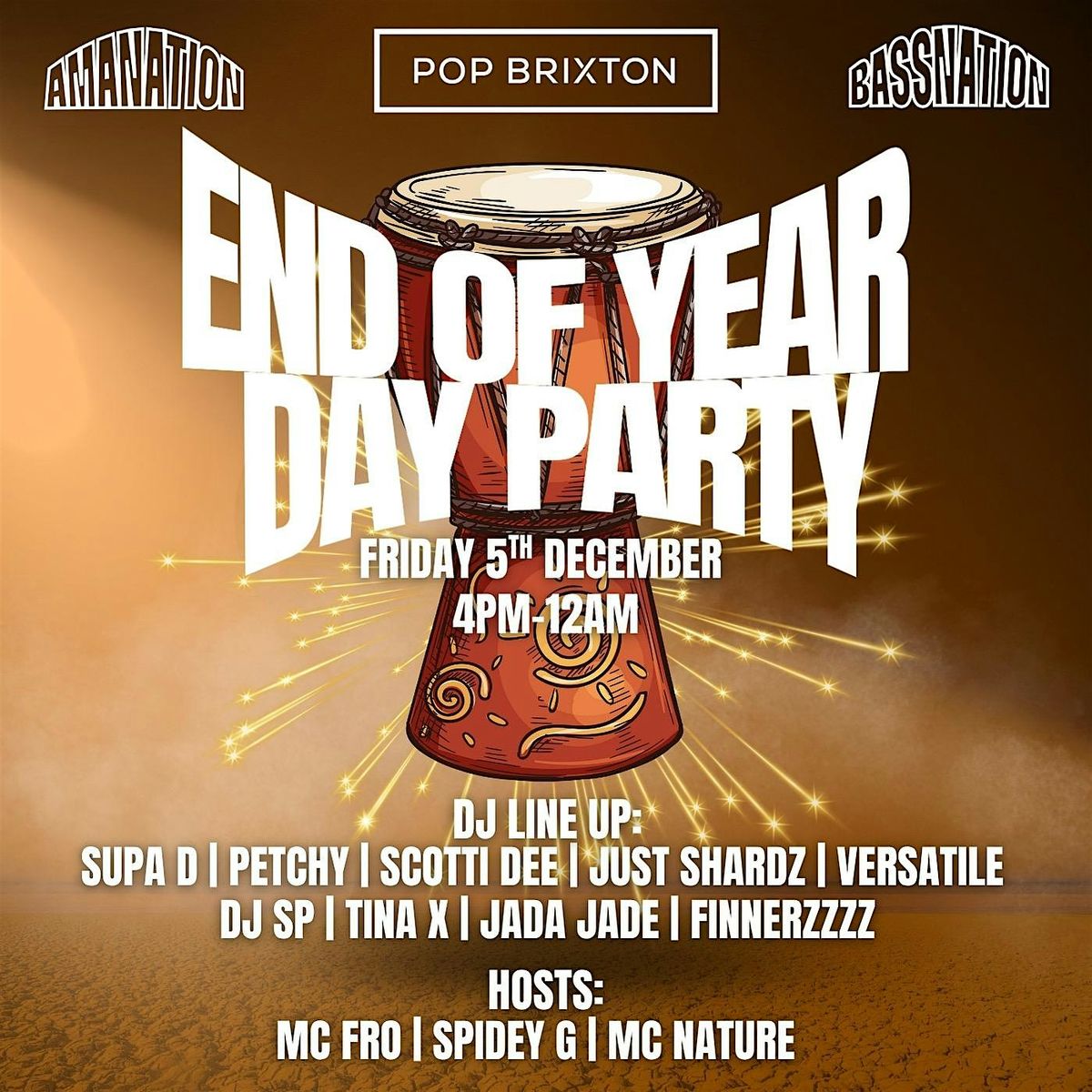 AMANATION VS BASSNATION END OF YEAR DAY PARTY, 5 December | Event in London | AllEvents