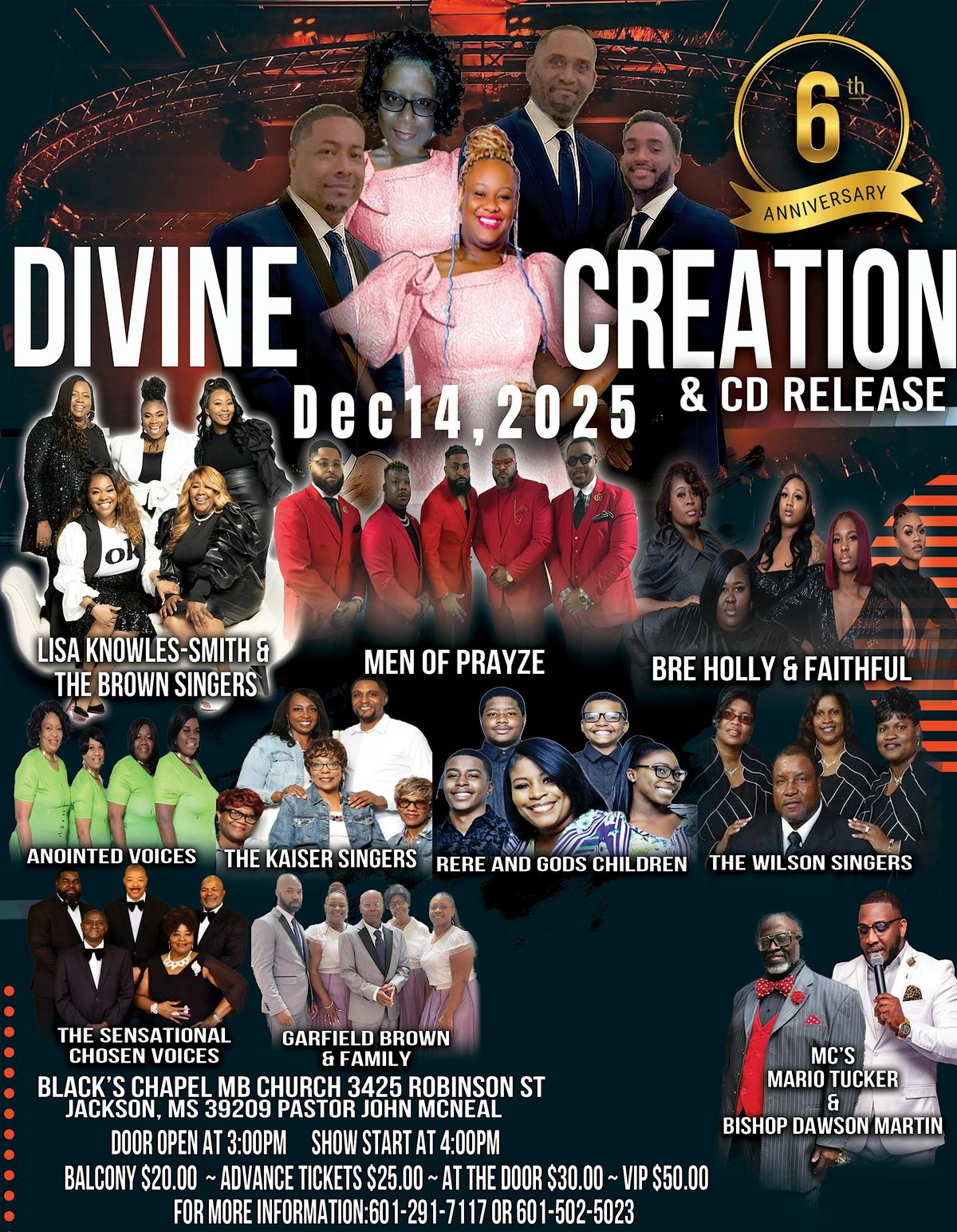 Divine Creations 6th Year  Anniversary, 14 December | Event in Jackson | AllEvents