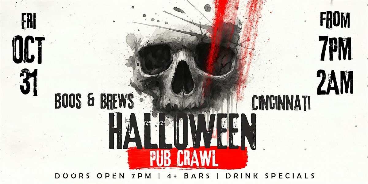 Boos & Brews Halloween Pub Crawl Cincinnati 2025, 31 October | Event in Cincinnati | AllEvents