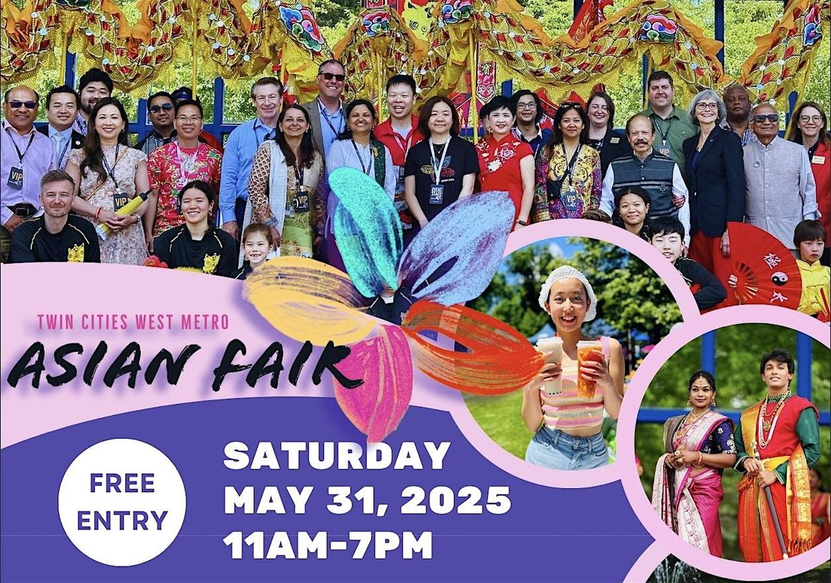 3rd Annual Twin Cities West Metro Asian Fair, 31 May | Event in Plymouth | AllEvents