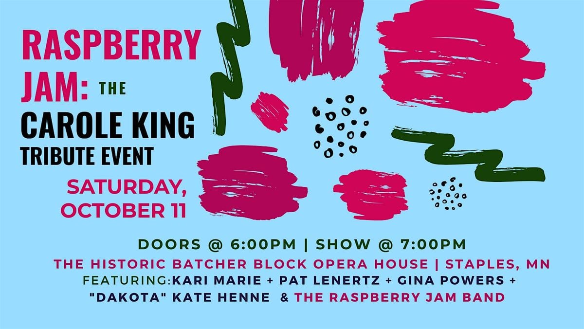 Raspberry Jam: the Carole King tribute concert, 11 October | Event in Staples | AllEvents