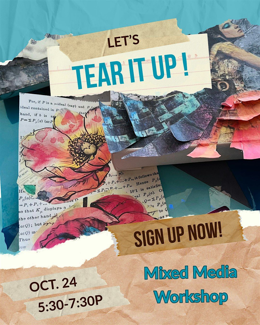 Mini Mixed Media Masterpiece: LET'S TEAR IT UP!, 24 October | Event in Oak Ridge | AllEvents