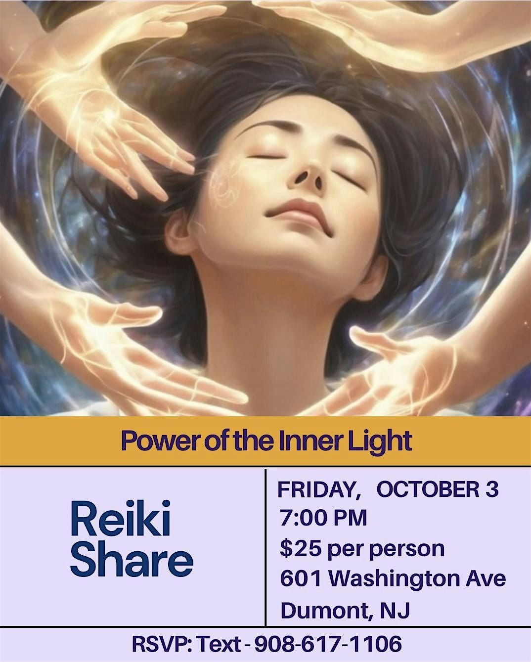 Heart Centered Reiki Share, 3 October | Event in Dumont | AllEvents