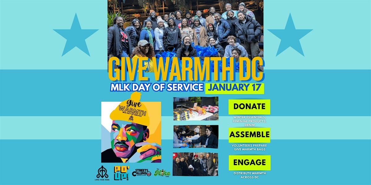 GIVE WARMTH DC: 4th Annual MLK Day of Service, 17 January | Event in Washington | AllEvents