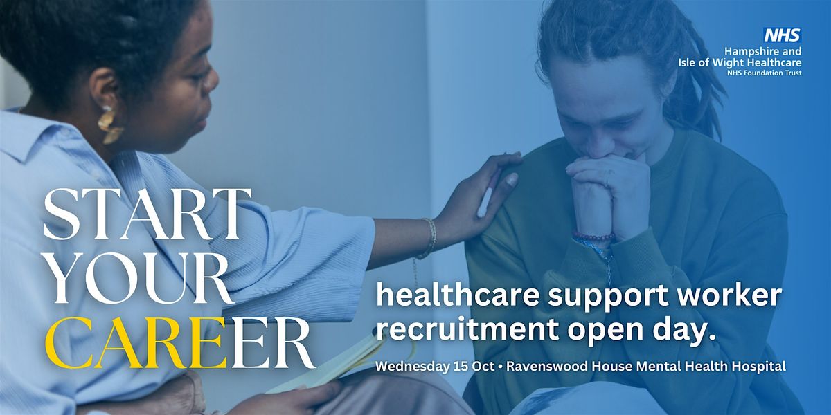 NHS Recruitment: Support Worker Open Day, 15 October | Event in Knowle | AllEvents