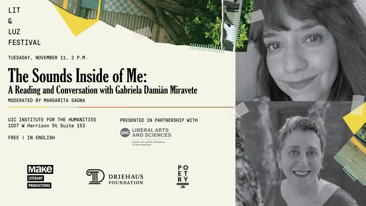 Lit & Luz: A Reading and Conversation with Gabriela Damián Miravete, 11 November | Event in Chicago | AllEvents