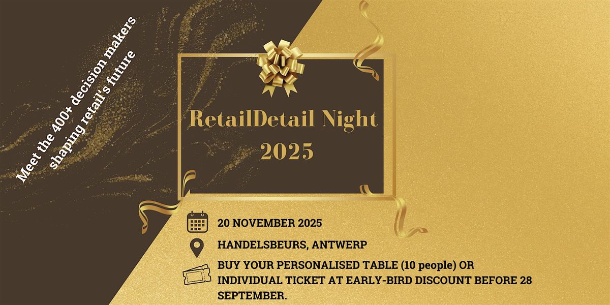 RetailDetail Night 2025, 20 November | Event in Antwerpen | AllEvents