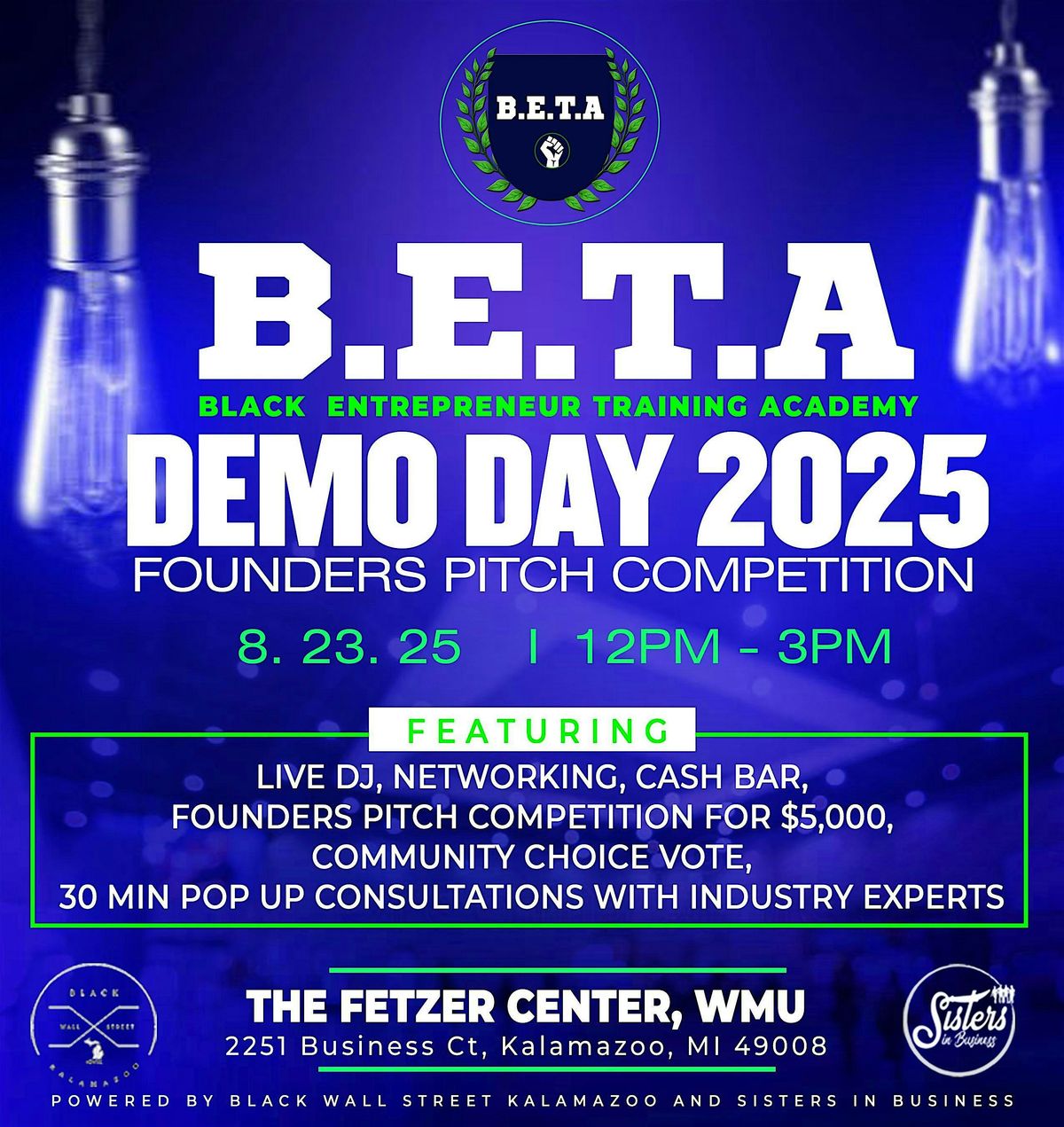 BETA DEMO DAY: Founders Pitch Competition, 23 August | Event in Kalamazoo | AllEvents