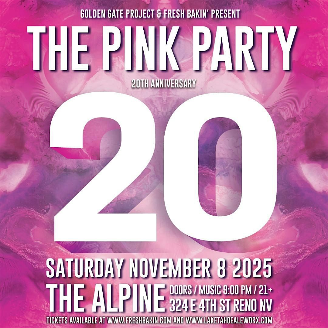 20th Annual  Pink Party  ft. *****  at Alpine, 8 November | Event in Reno | AllEvents