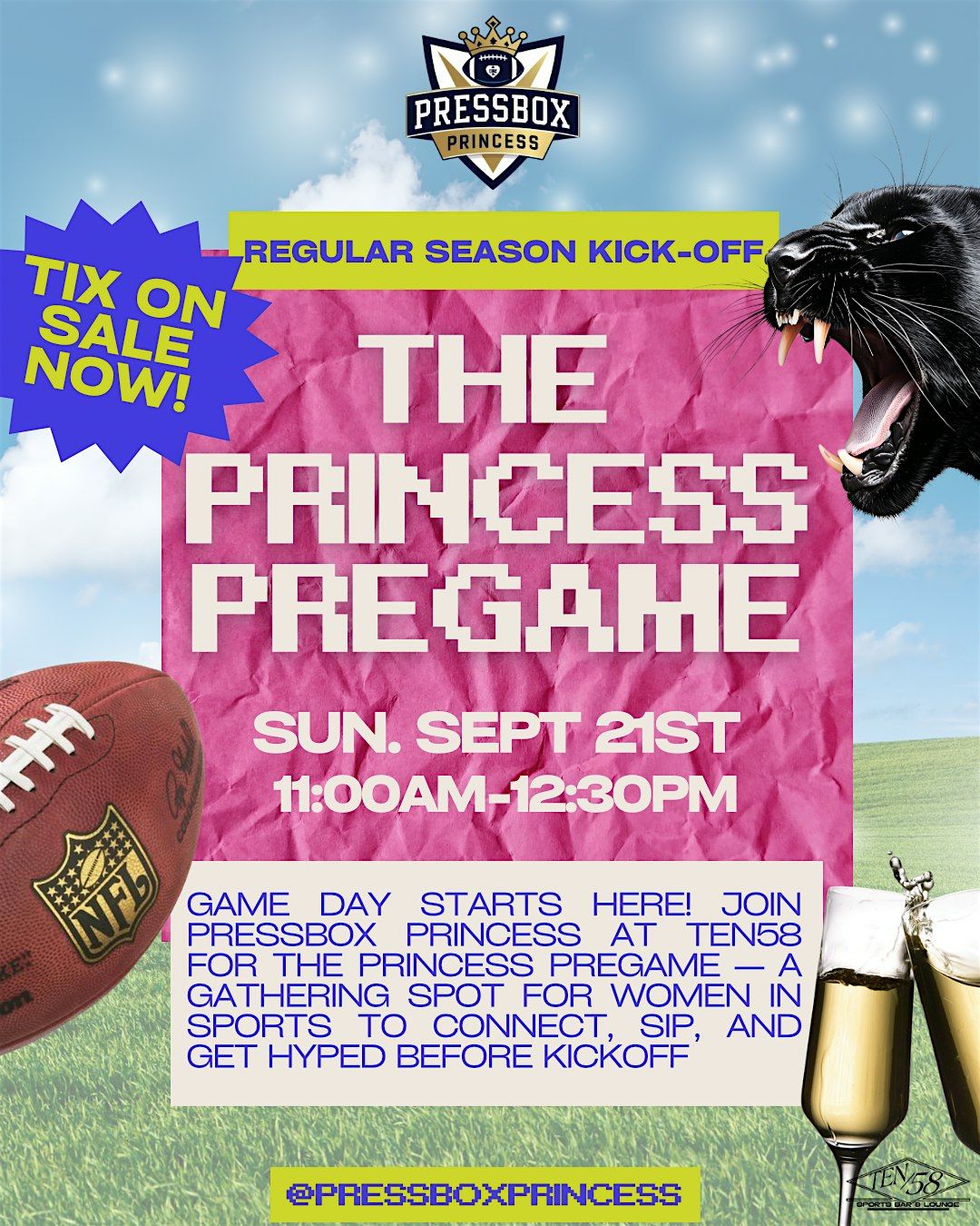 THE PRINCESS PREGAME, Ten58 Sports Bar & Lounge, Charlotte, 21 ...