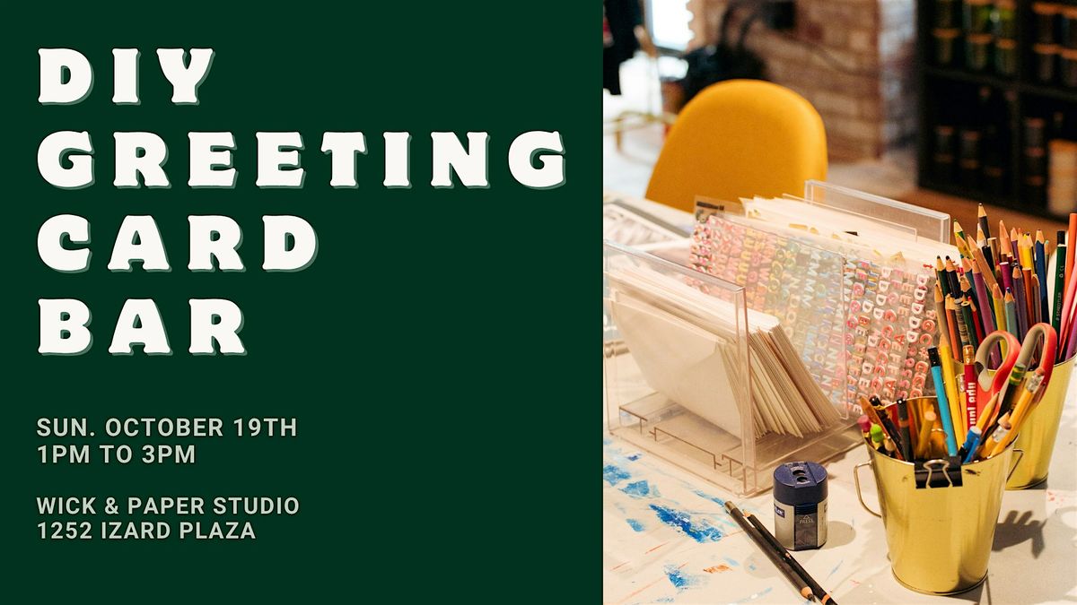 DIY GREETING CARD BAR, 19 October | Event in Omaha | AllEvents