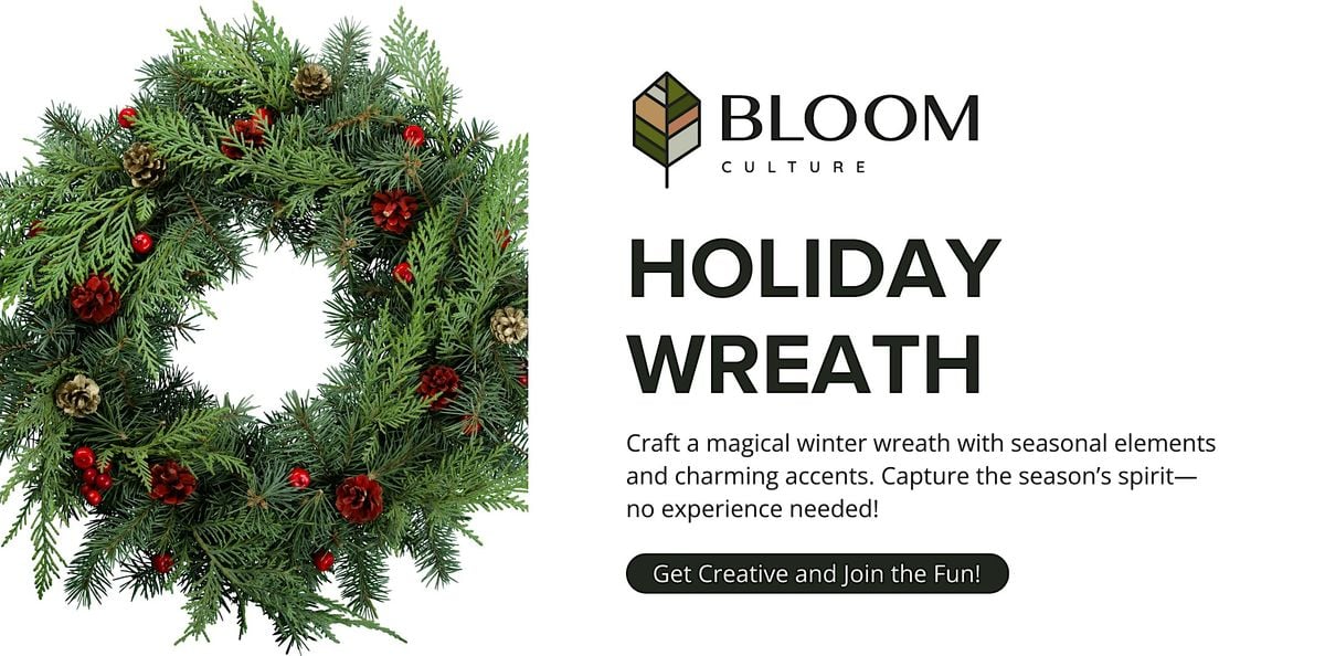 Holiday Wreath Workshop, 11 December | Event in Calgary | AllEvents