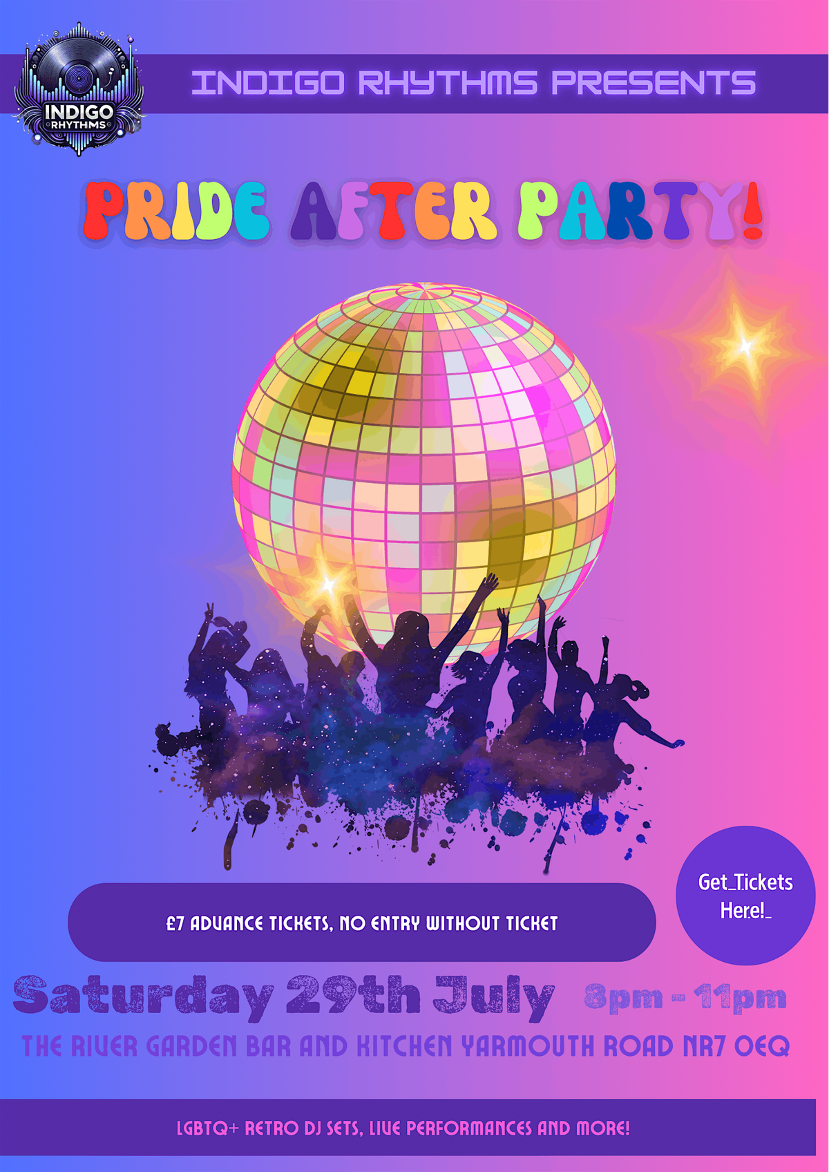 Indigo Rhythms Presents: Pride After Party!, 26 July | Event in Norwich | AllEvents