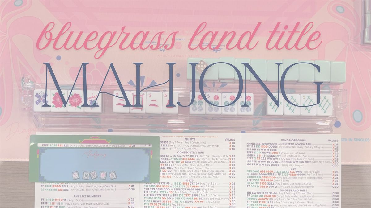 Make it MAHJONG! | Event in Lexington | AllEvents