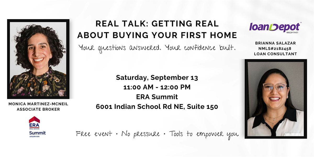 Real Talk: Getting Real About Buying Your First Home, 13 September | Event in Albuquerque | AllEvents
