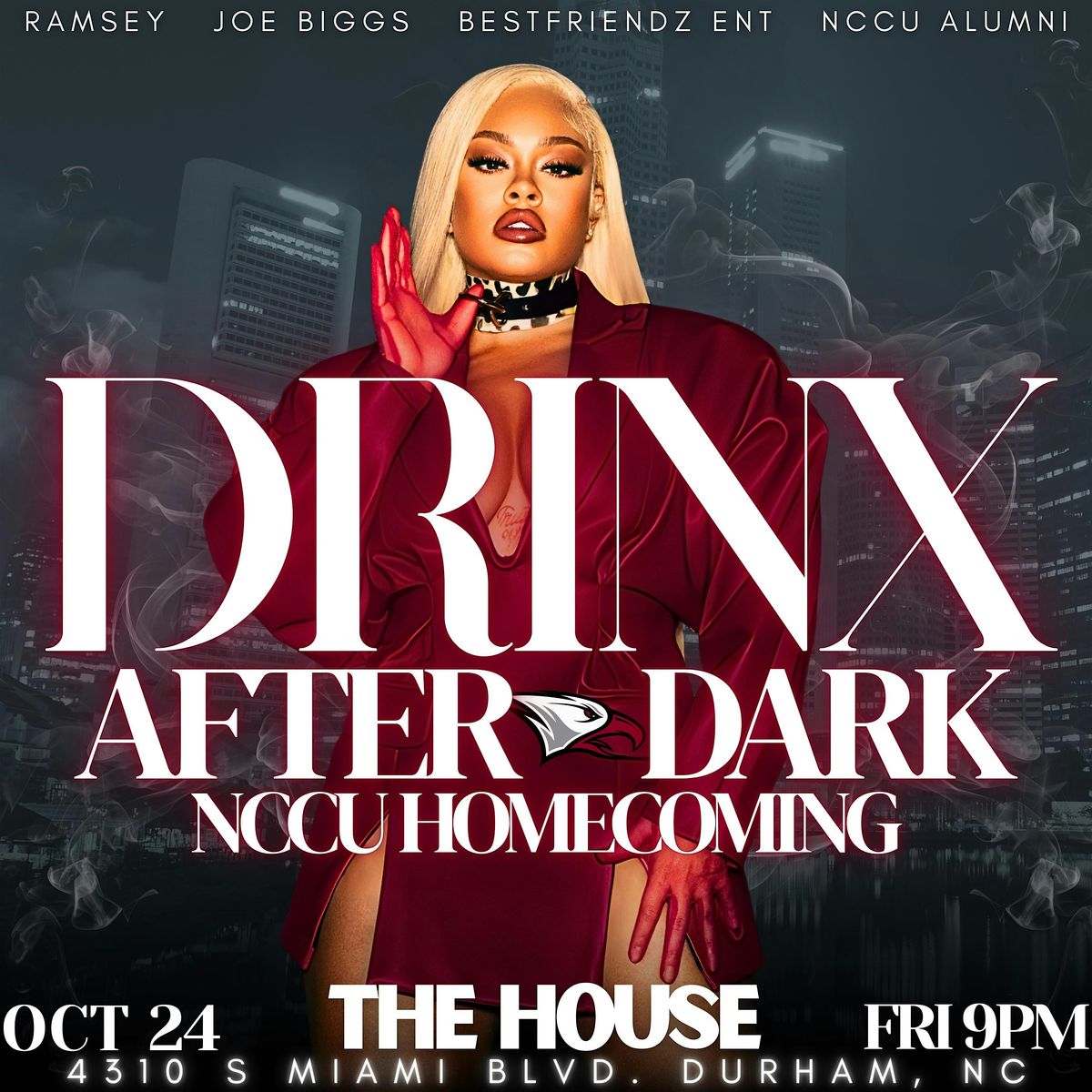 NCCU Homecoming Drinx After Dark, 24 October | Event in Durham | AllEvents
