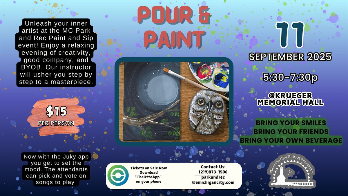 September Pour and Paint Presented by MC Parks and Rec, 11 September | Event in Michigan City | AllEvents