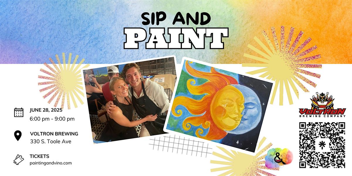 Dreamy ‘Sun and Moon’ Paint and Pints at Voltron Brewing, 28 June | Event in Tucson | AllEvents