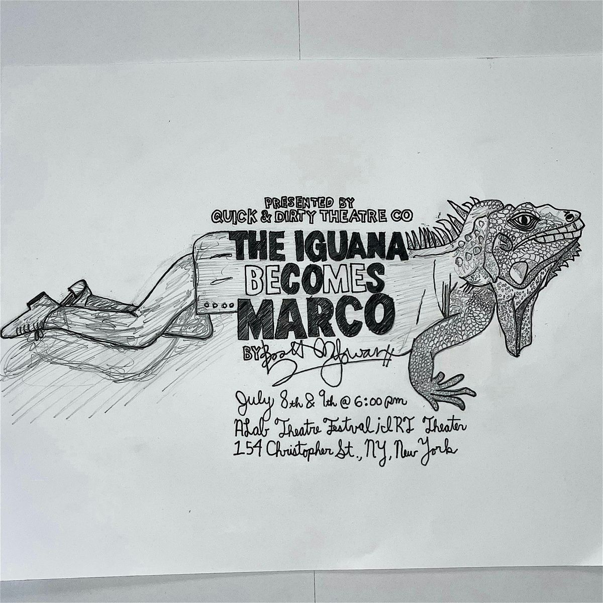 The Iguana Becomes Marco by Booth McGowan, 8 July | Event in New York | AllEvents