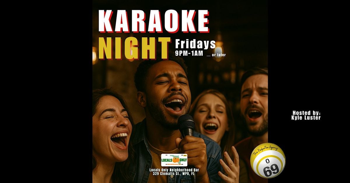 Karaoke Friday @ Locals Only, 22 August | Event in West Palm Beach | AllEvents