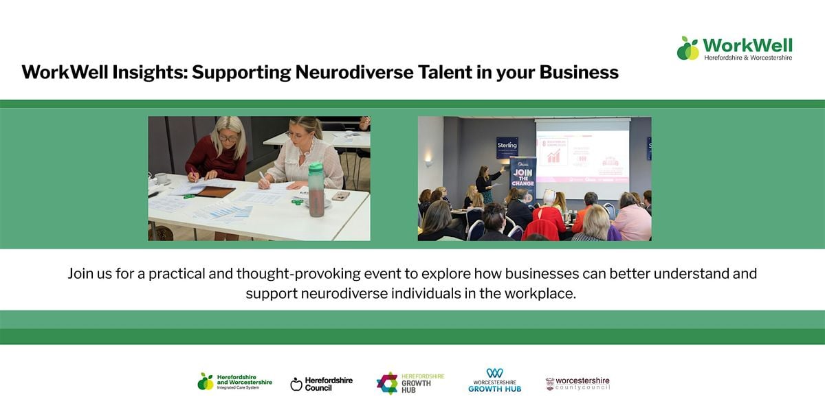 Workwell Insights: Making the most of your neurodiverse talent, 6 November | Event in Great Malvern | AllEvents