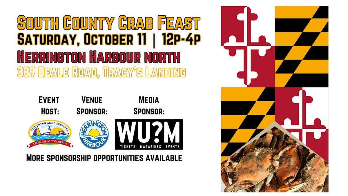 South County Crab Feast, 11 October | Event in Tracys Landing | AllEvents