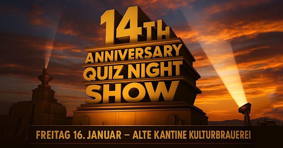 Quiz Night Show - Das große Jubiläums-Quiz (Allgemeinwissen), 16 January | Event in Berlin | AllEvents