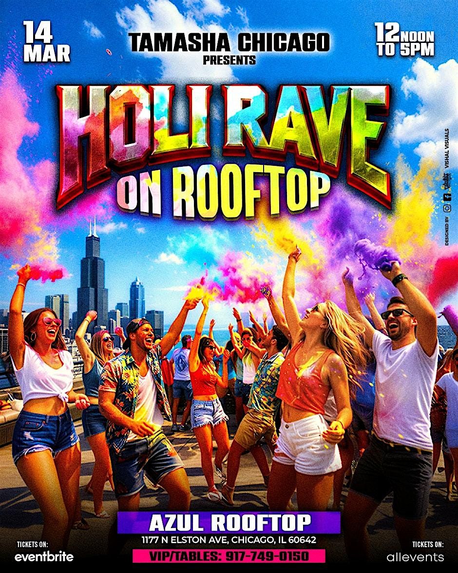 Blue Glove Presents: #1 OFFICIAL CHICAGO HOLI RAVE COLOR-FEST 2026 | AZUL