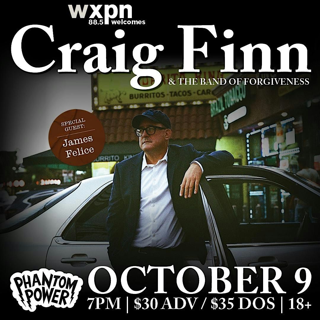 Craig Finn & The Band of Forgiveness w. James Felice, 9 October | Event in Millersville | AllEvents