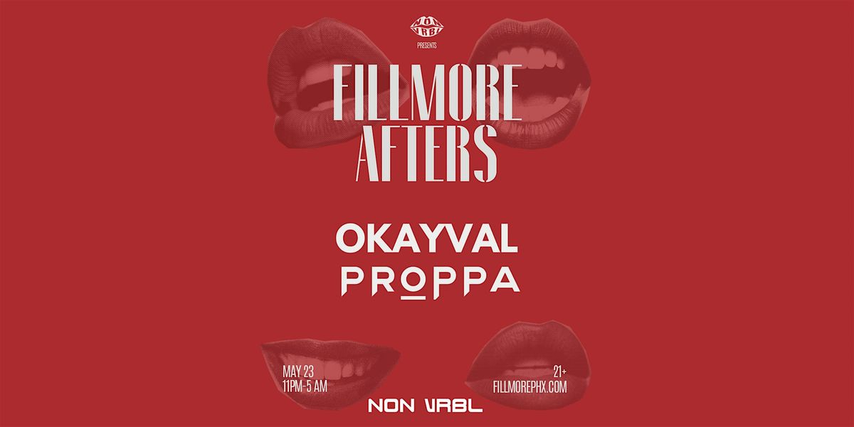NON VRBL: Fillmore Afters, 23 May | Event in Phoenix | AllEvents