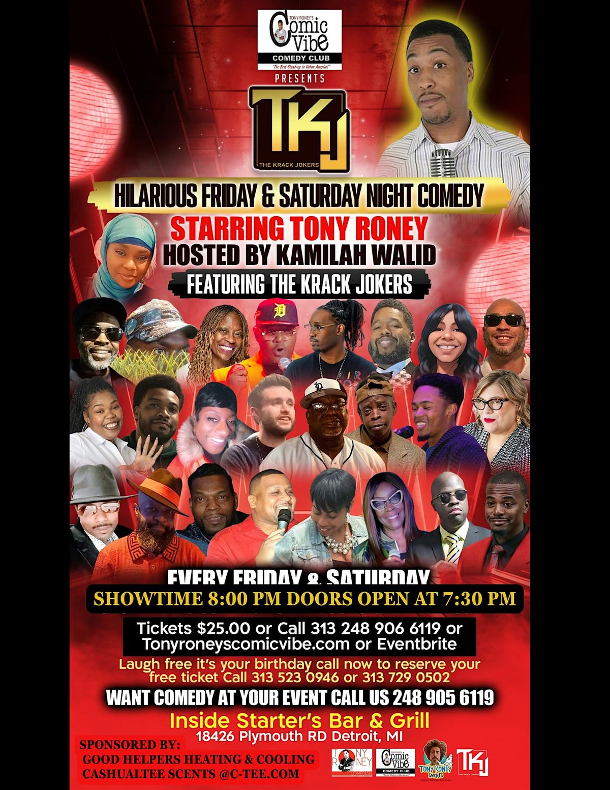 Copy of TRCV Friday Night Comedy- Hosted by Kamilah, 17 October | Event in Detroit | AllEvents