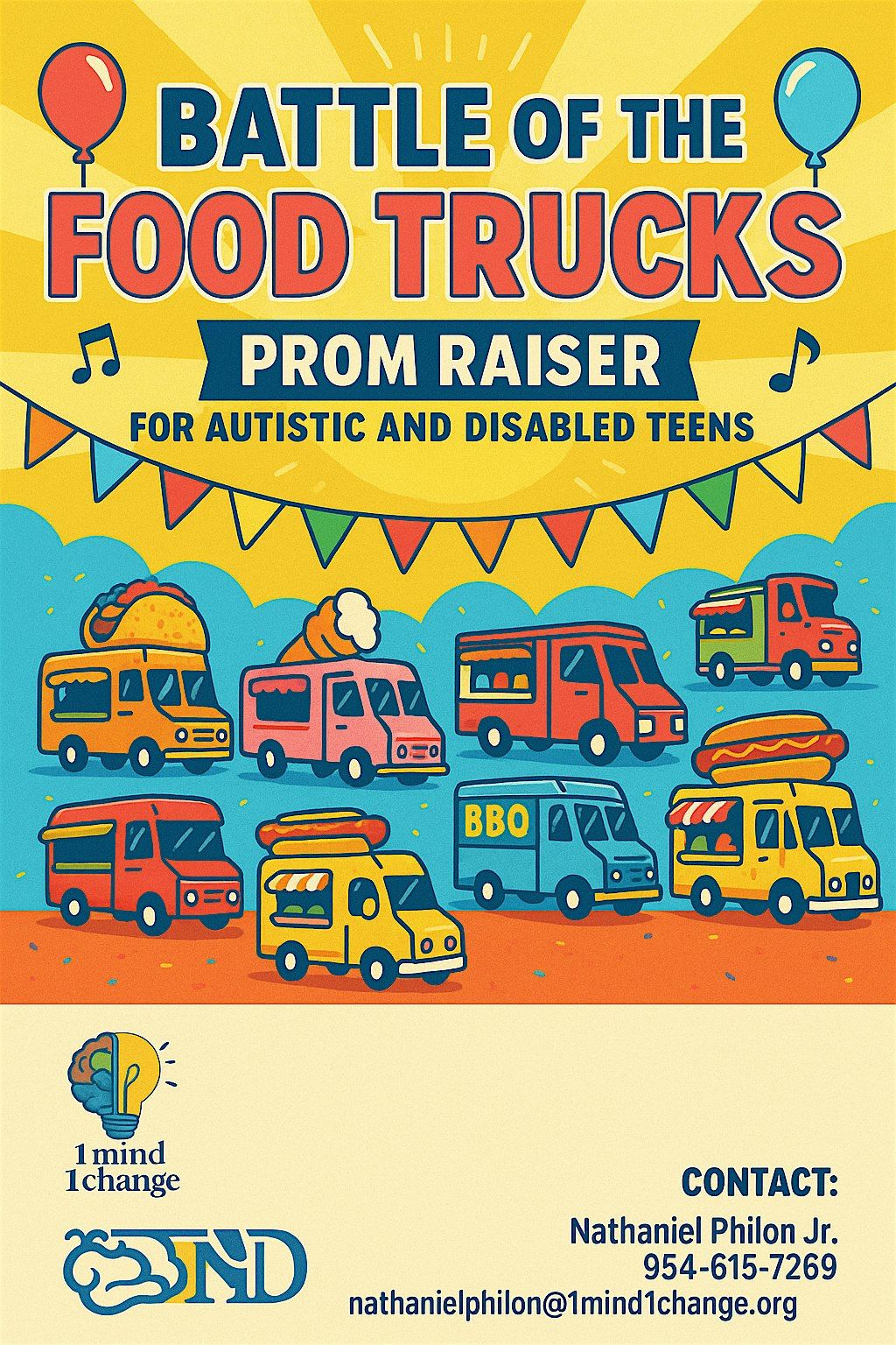BATTLE OF THE FOOD TRUCKS: PROM RAISER FOR AUTISTIC AND DISABLE TEENS, 11 October | Event in North Miami | AllEvents