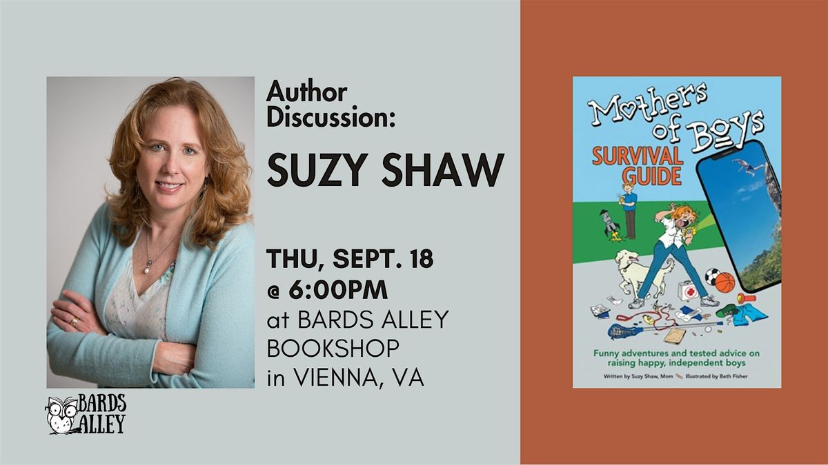 Author Event: Suzy Shaw | MOTHERS OF BOYS SURVIVAL GUIDE, 18 September | Event in Vienna | AllEvents