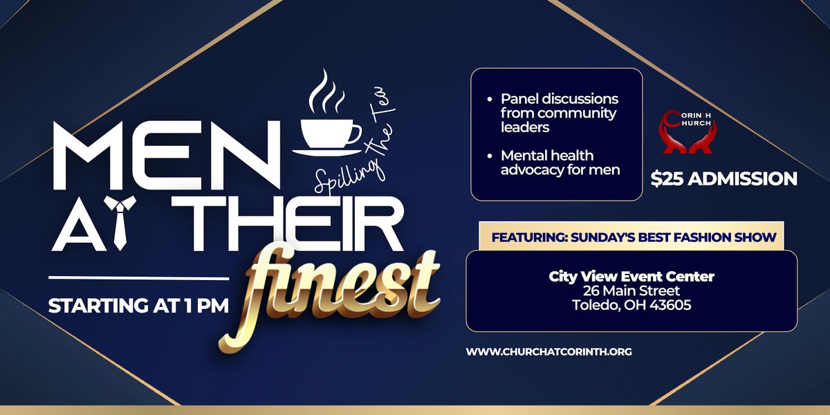 Spilling the Tea: Men at Their Finest Mental Health Event, 23 August | Event in Toledo | AllEvents