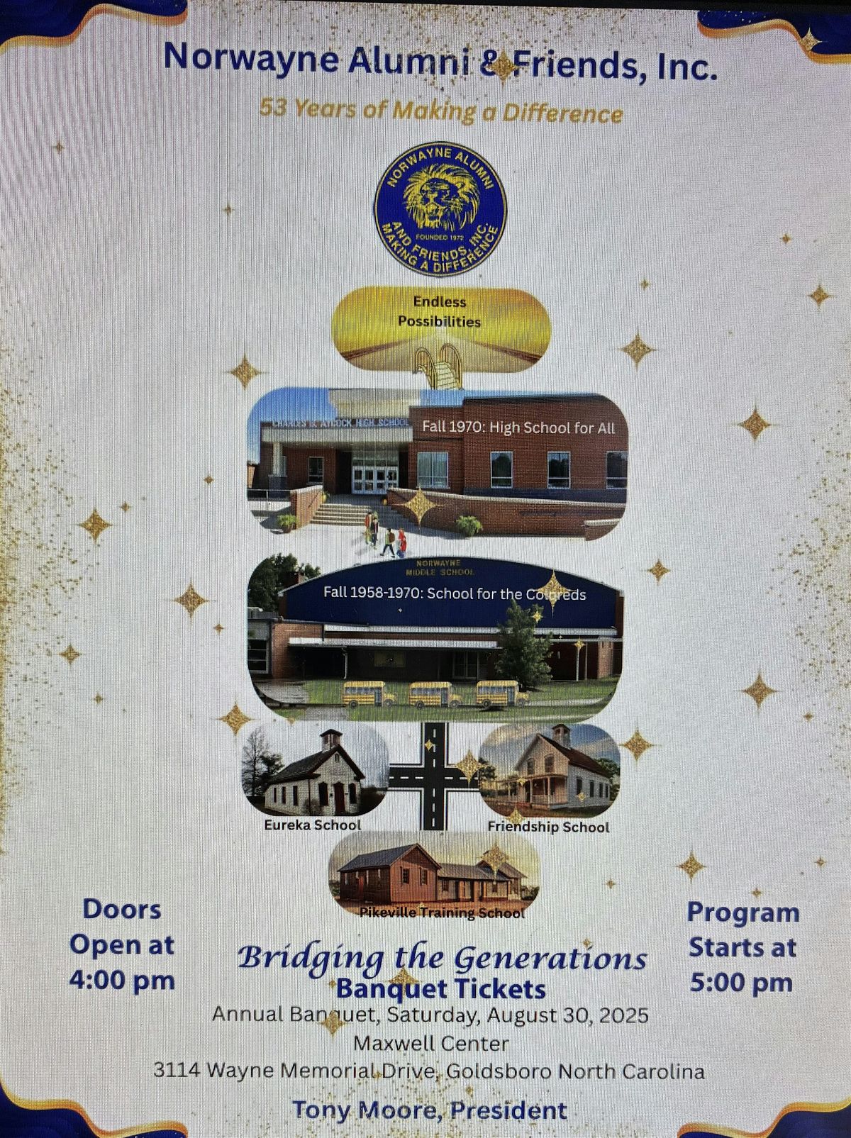 Norwayne Alumni Annual Banquet 2025, 30 August | Event in Goldsboro | AllEvents