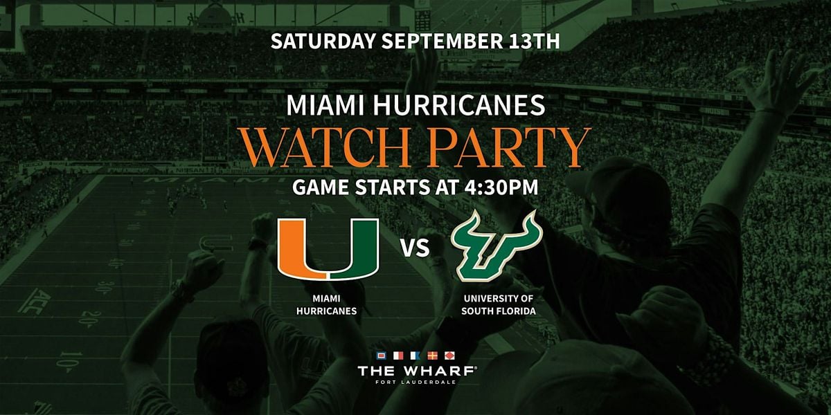University of Miami vs. USF Watch Party, 13 September | Event in Fort Lauderdale | AllEvents