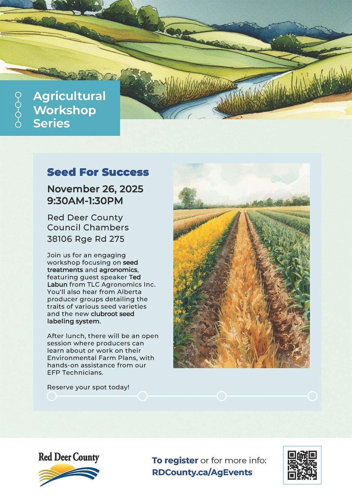 Seed FOR Success, 26 November | Event in Red Deer County | AllEvents